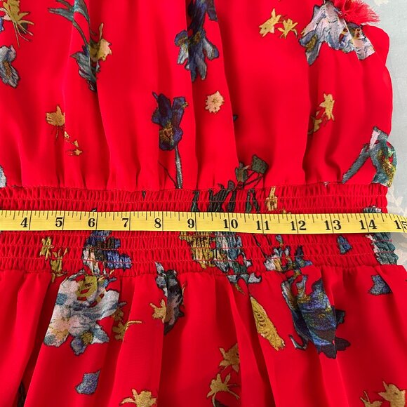 CeCe Chiffon Smocked Midi Dress - Size XL - Picture 7 of 9
